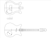 Click to preview Danelectro Double Cutaway Template