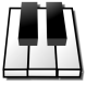 Click to enlarge Piano Keyboard Icon Image