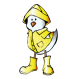 Chick in Raincoat Icon