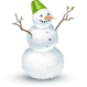Click to enlarge Snow Man Picture