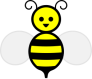 Click to enlarge Honey Bee Illustration Clip Art