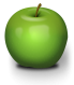Click to enlarge Green Apple Icon Image