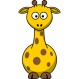 Click to enlarge Giraffe Ilustration Icon Clipart