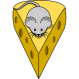 Click to enlarge Mouse with Cheeze Image Illustrated