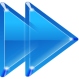 Click to enlarge Blue Right Arrow Icon