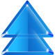 Blue Up Arrow Icon