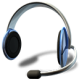 Click to enlarge Headset with Microphone Icon