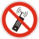 No Cell Phones Allowed Sign Image