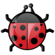 Click to enlarge Ladybug Icon Illustration