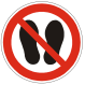 Click to enlarge No Step Allowed Sign