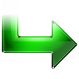 Click to enlarge Gradient Green Arrow Right
