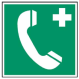 Click to enlarge Green Telephone Safety Sign