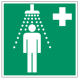 Green Shower Safety Sign