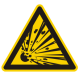 Click to enlarge Explosives Hazard Sign Image