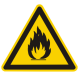 Click to enlarge Caution Open Flame Sign