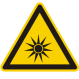 Click to enlarge Optical Light Hazard Sign