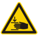 Click to enlarge Risk of Hand Injury Hazard Sign
