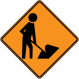 Click to enlarge Construction Ahead Sign Image