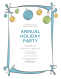 Click to preview Holiday Office Party Invitation Template Blue