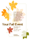 Click to preview Fall Event Flyer Template 1